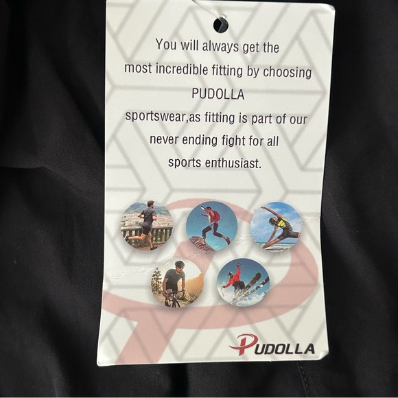 NEW Pudolla Black 2 in 1 Running Shorts 5" Quick Dry Gym Athletic Workout Shorts - Picture 10 of 14